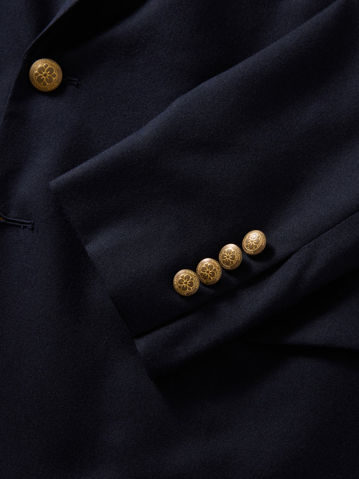 Howell Double Breasted Brushed Wool Blazer