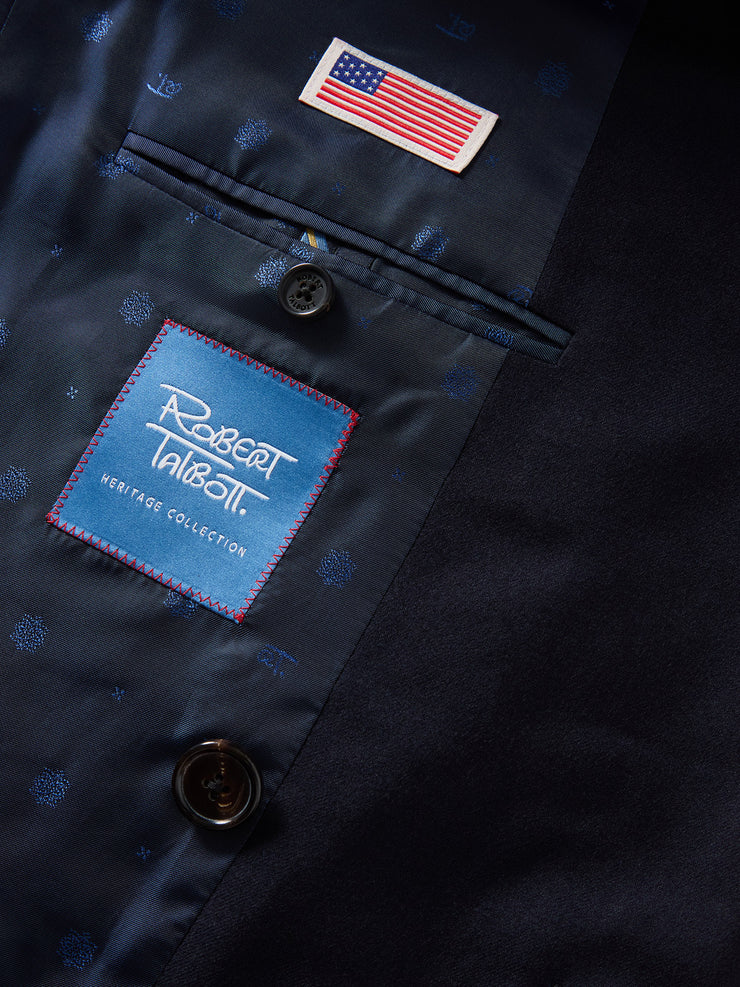 Howell Double Breasted Brushed Wool Blazer