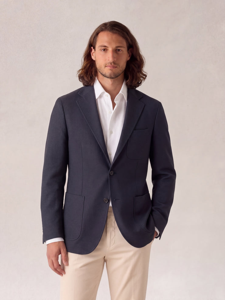 Clarke Hopsack Unconstructed Blazer