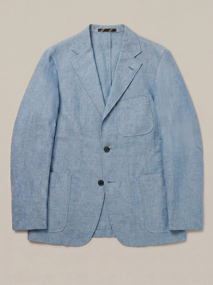 Clarke Linen Chambray Unconstructed Blazer