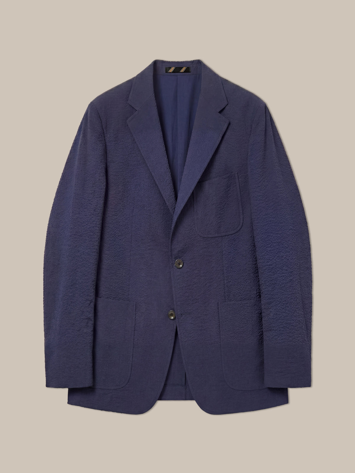 Clarke Solid Seersucker Unconstructed Blazer