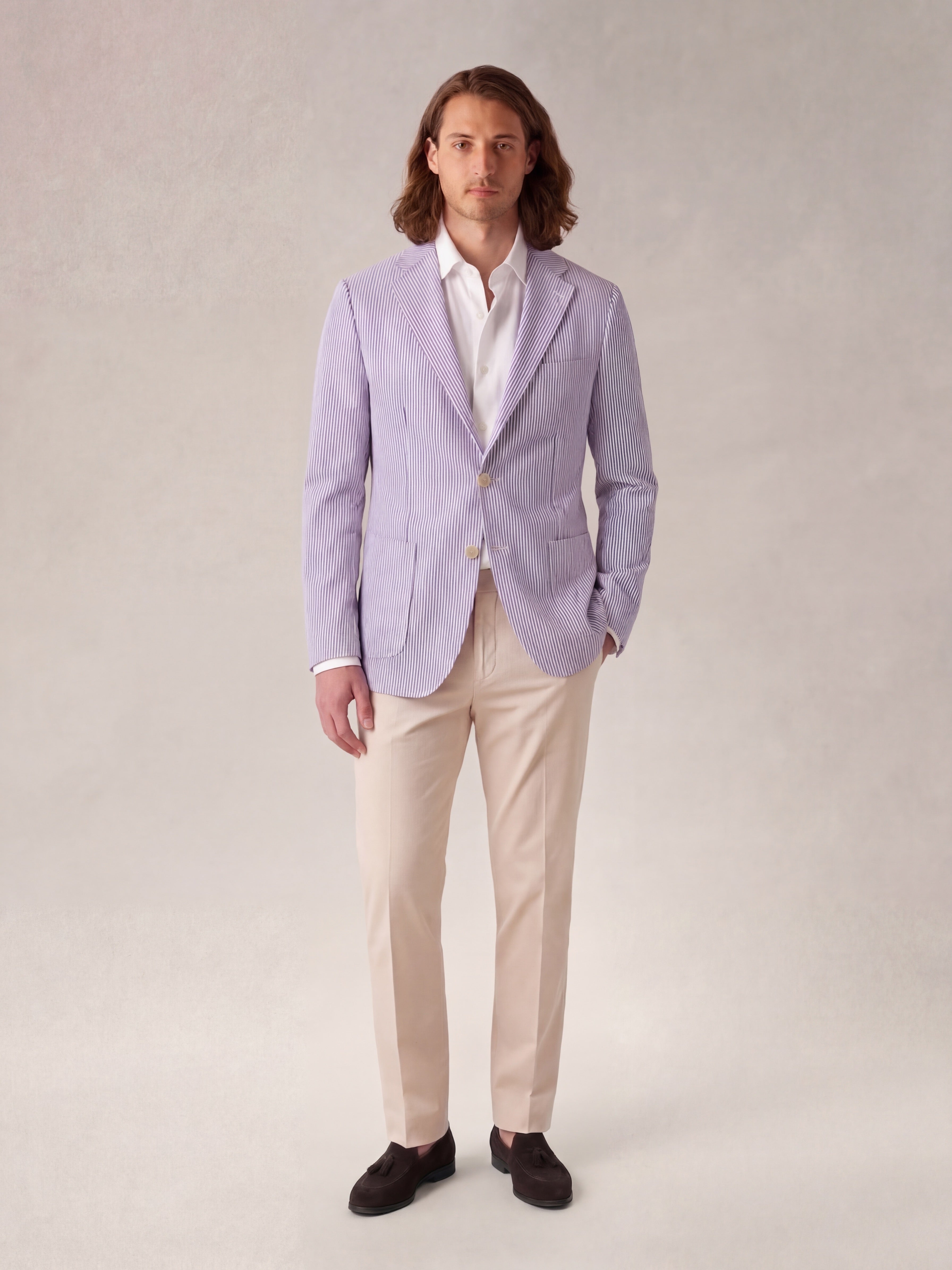 Clarke Striped Seersucker Shirt Jacket image