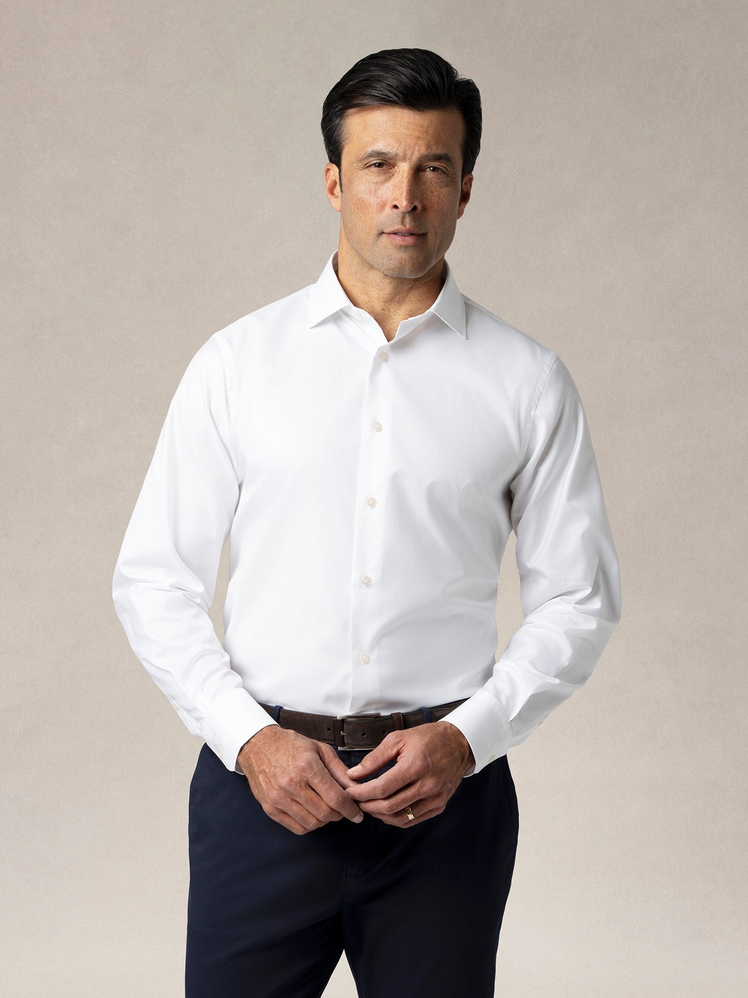 Black White Dress Shirt No Pocket Reynolds Twill Shirt In Contemporary Fit White Black White Dress Shirt No Pocket Reynolds Twill Shirt In Contemporary Fit White