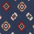 Collins Medallion Spot Double Print Pocket Square